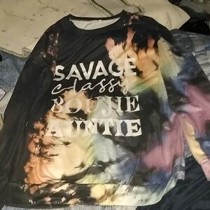 Black tye dyed sweatshirt